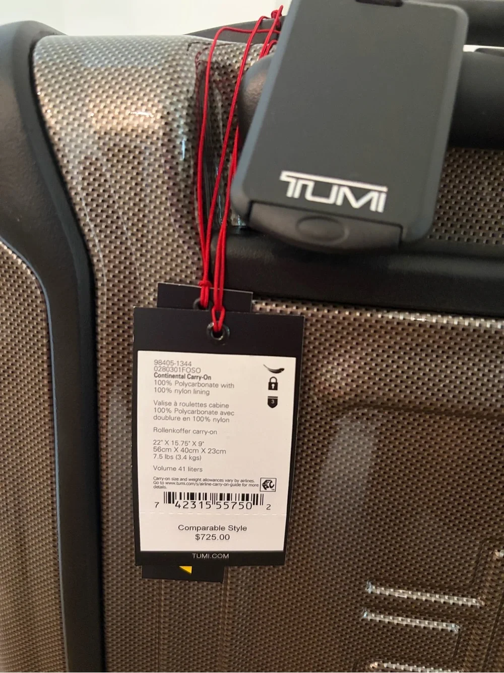 Tumi Metallic Taupe Two-Piece Spinner Luggage Set